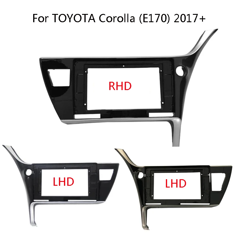 

Автомобильный радиоприемник 2 Din для TOYOTA Corolla E170 2017 +, автомобильный стереоприемник, установка панели приборной панели, комплект рамок с креплением, облицовка