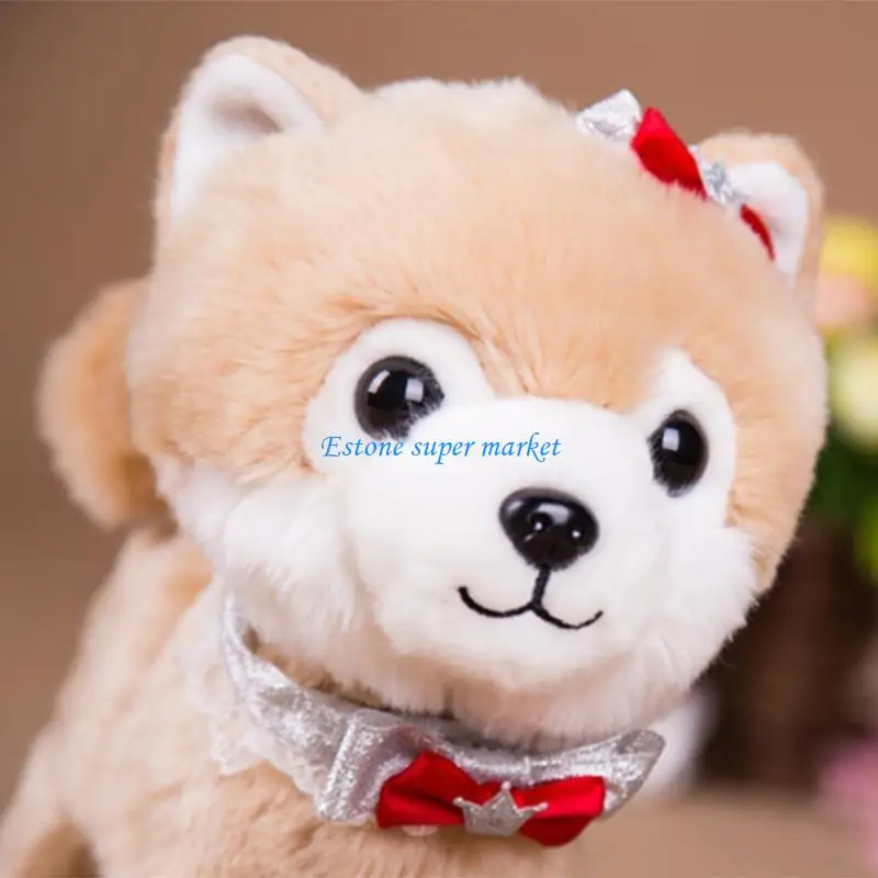 090B 9.06x9.06x3.94in สำหรับ Creative ไฟฟ้าของเล่นน่ารักเด็กวัยหัดเดินของขวัญ Wagging คอหาง Lovely Puppy