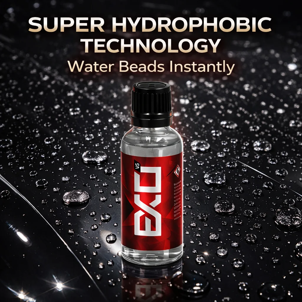 EXO Ultra Durable Hydrophobic Coating v5 - Protect Your Paint, Add Gloss, Repel Contaminants, Get Rid of Water-Spots