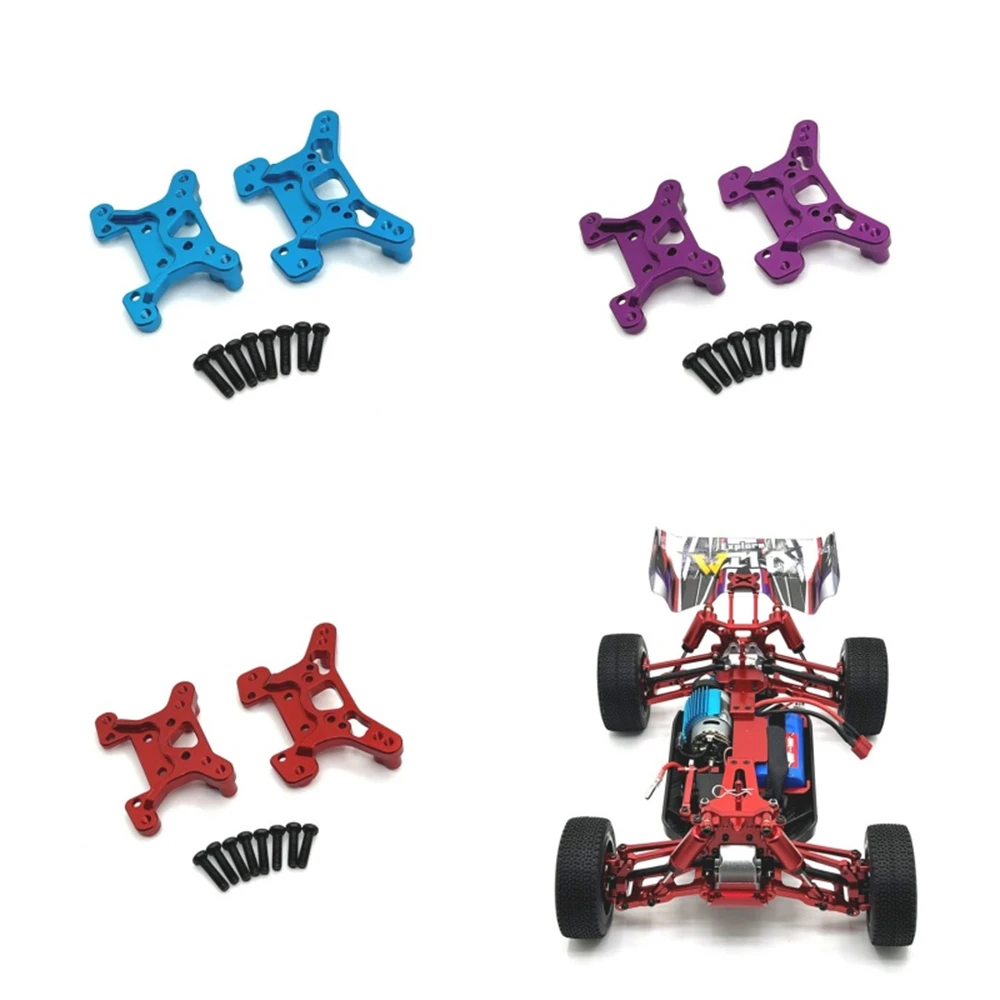 

Upgraded Metal Parts Front Rear Shock Absorber Bracket Kit for Wltoys 1/12 124008 124010 1/14 144016/18 RC Car Accessories Parts