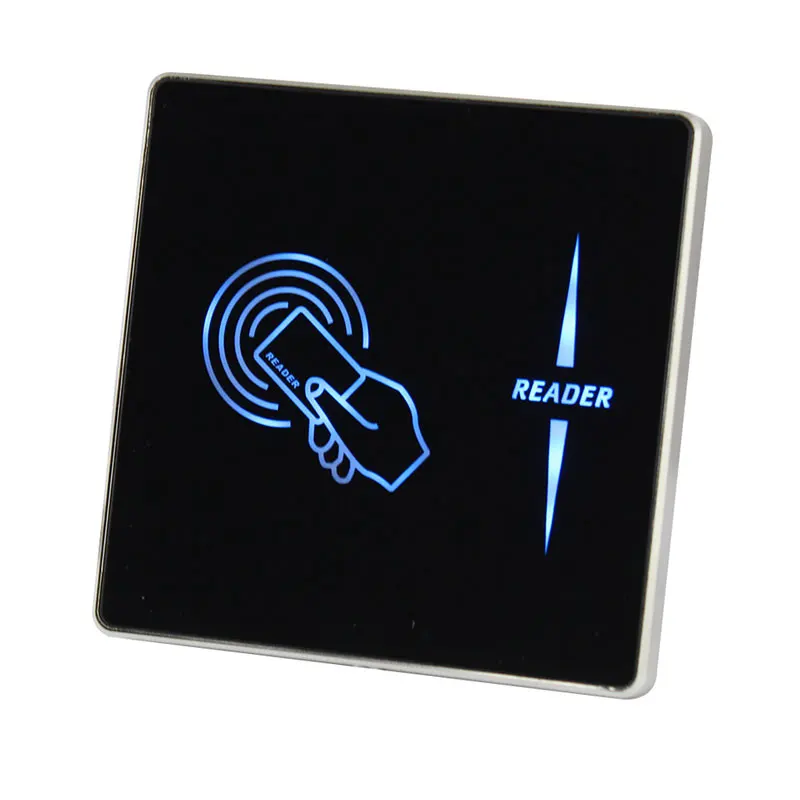 Ultra Thin Smart Metal Reader 13.56M IC Card WG 26/34 /RS485/Rs232 Output Use Connect To Access Control System