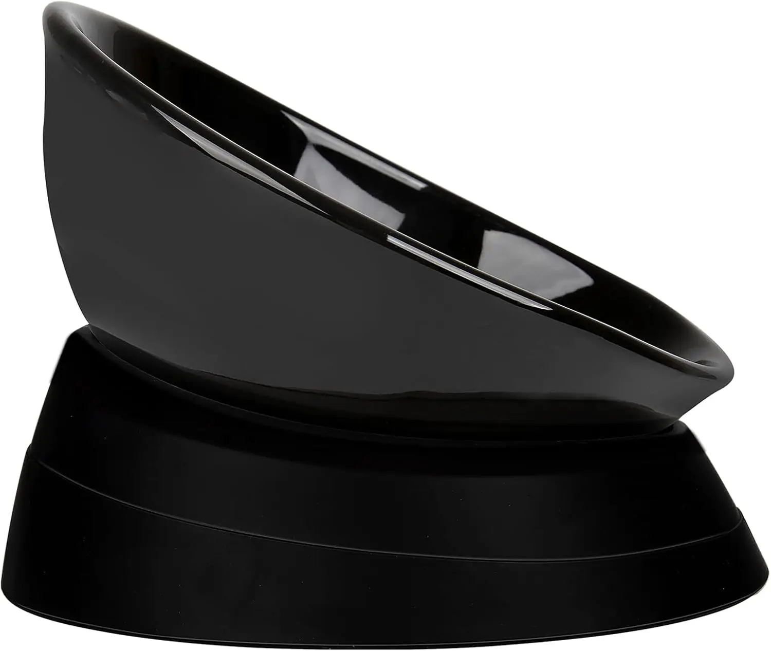 

Anti-Slip Ceramic Pet Bowl with Adjustable Slope Base for Dogs and Cats, 2 Cup Capacity