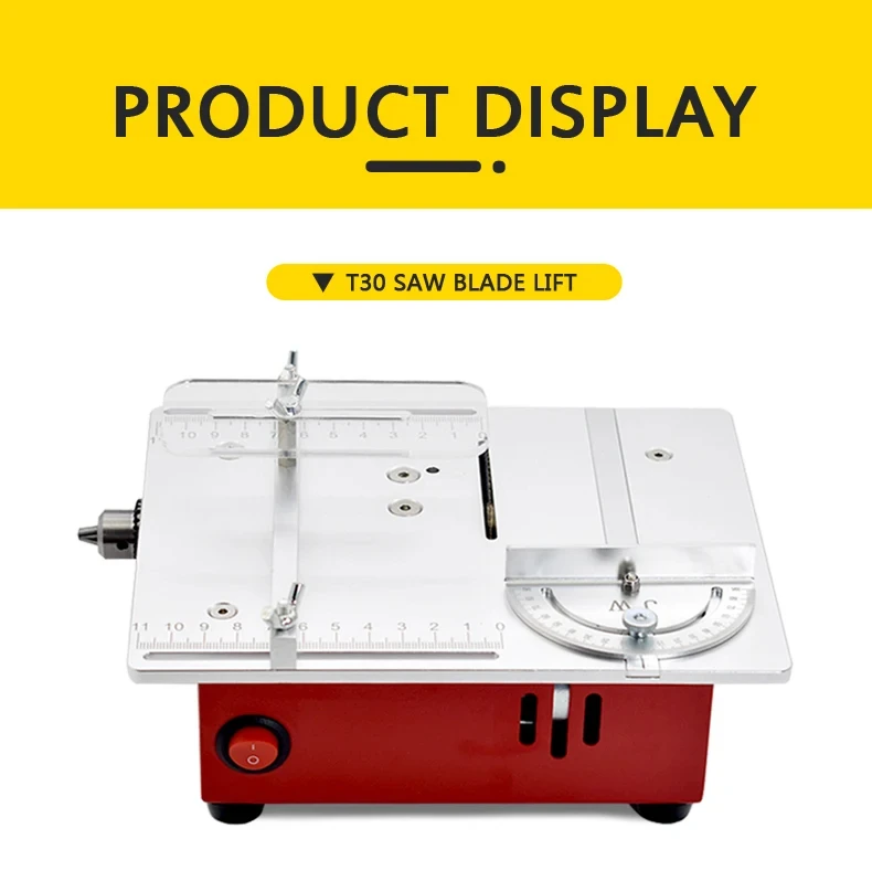 

T30 Multifunctional Micro Table Saw DIY Precision Desktop Small Chainsaw Mini Acrylic PCB Cutting Machine