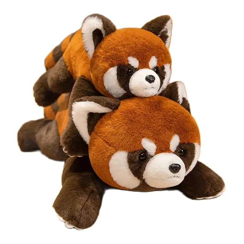 Lifelike Stuffed Animals Raccoon Plush Toy Cute Red Panda Plushie Toy Gift For Kids Girlfriend Birthday Boy Christmas Gift