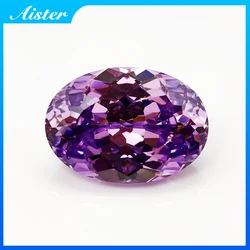 New Violet Oval 100 Faceted Cut Cubic Zirconia Lab Zircon CZ 4K Cutting 5A+ Quality for Jewelry Making