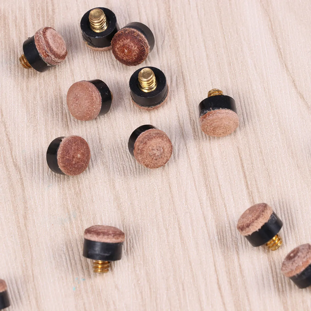 

50pcs Billiard Ferrules Tips Billiard Ferrules Replacement Screw-on Hard Pool Stick Accessories