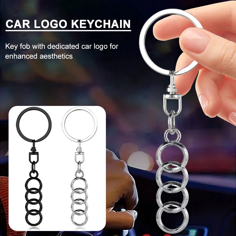 Car Key Chains Keyring Pendant Metal Keychain Holder For Audi sline TT Q2 Q3 Q5 Q7 Q8 A3 A4 A5 A6 A7 R8 B5 B6 B7 B8 C5 C6 C7 V8
