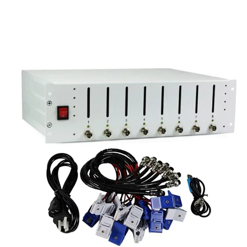 

New 220V Ebc-X 8-Channel Battery Divider Ternary Lithium Iron 18650 Battery Capacity Tester 10A Cycle