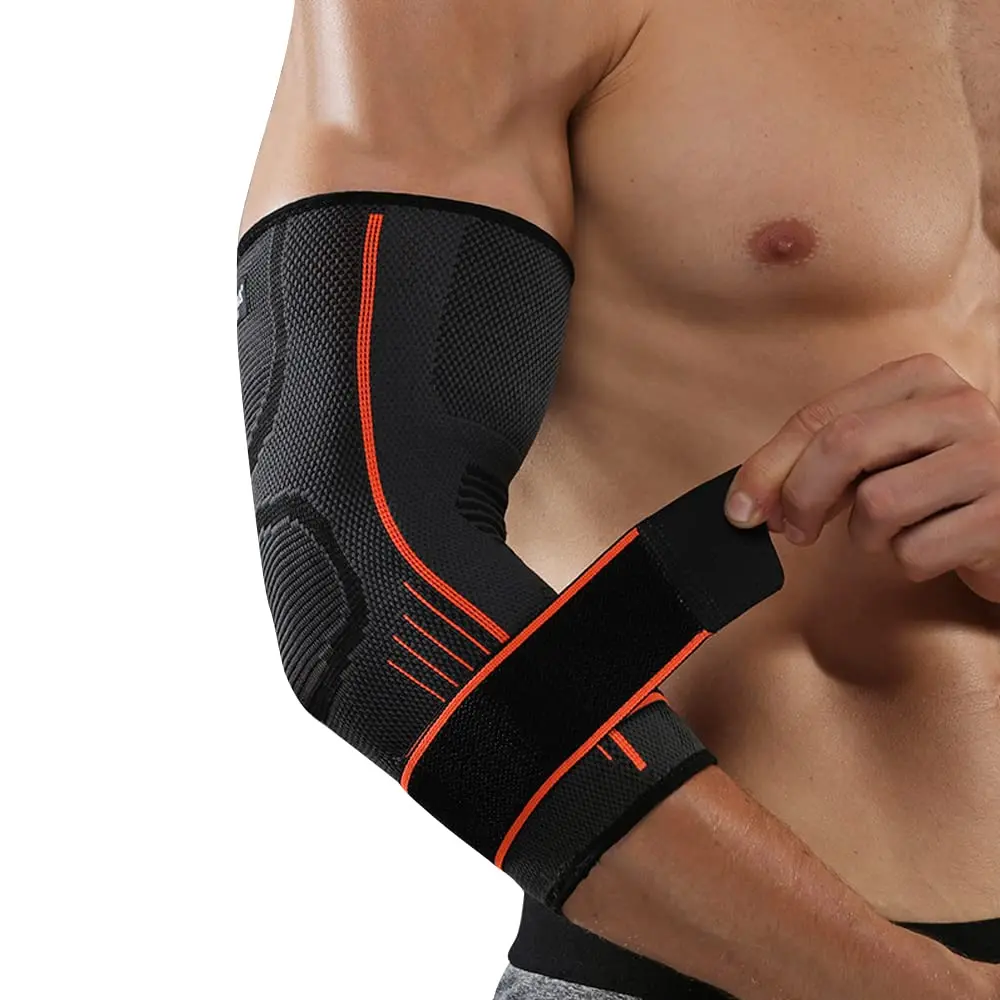 

Adult Sports Elbow Brace Compression Support Breathable Protective Gear for Weightlifting Fitness Cycling Basketball Tennis