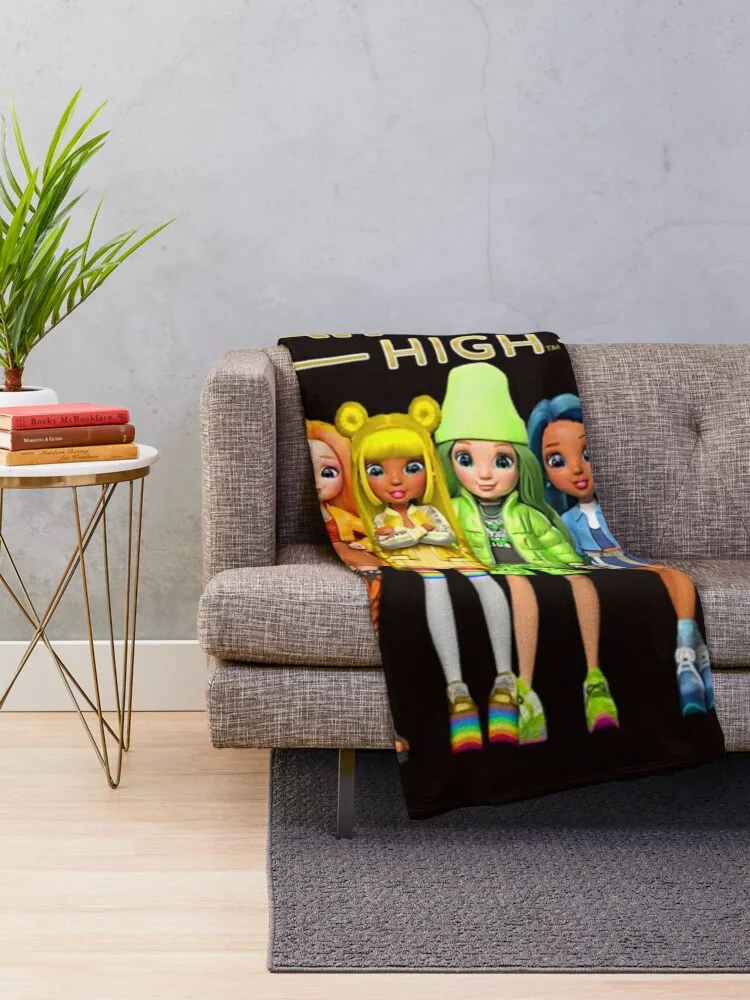 Rainbow High Gift For Fans rainbow high dolls rainbow high characters Throw Blanket Fashion Sofas Quilt Blankets