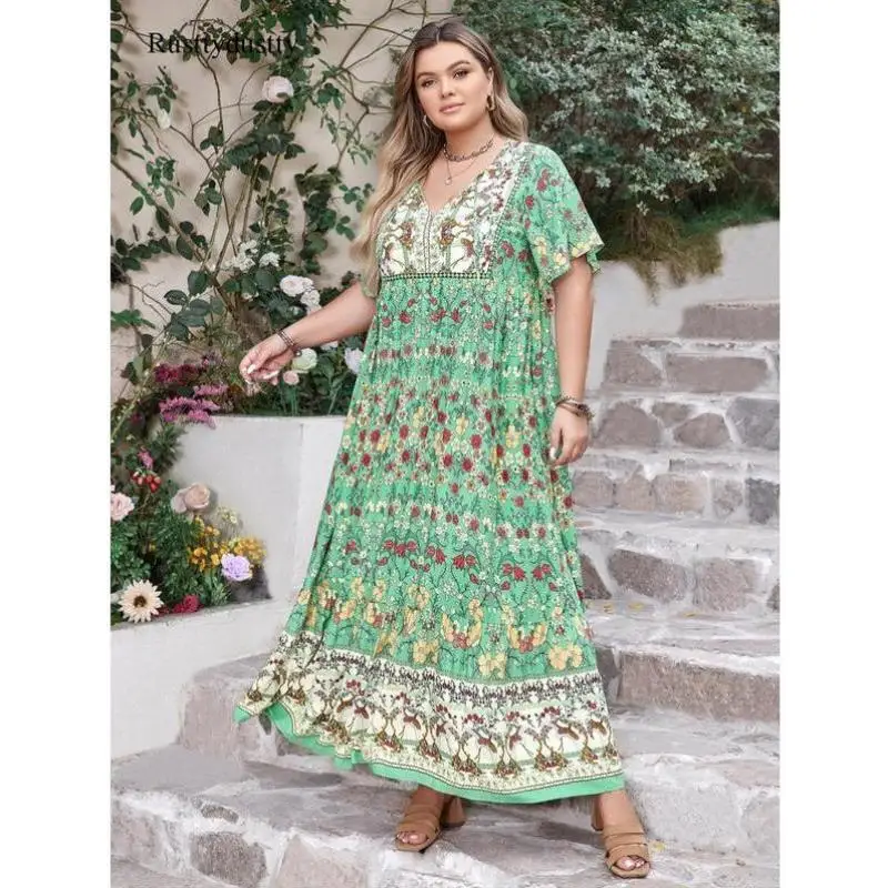 plus Size Patchwork Floral Print Tie Casual Sportswear Set for Men Autumn Season Seven Sve Brand DAE2232