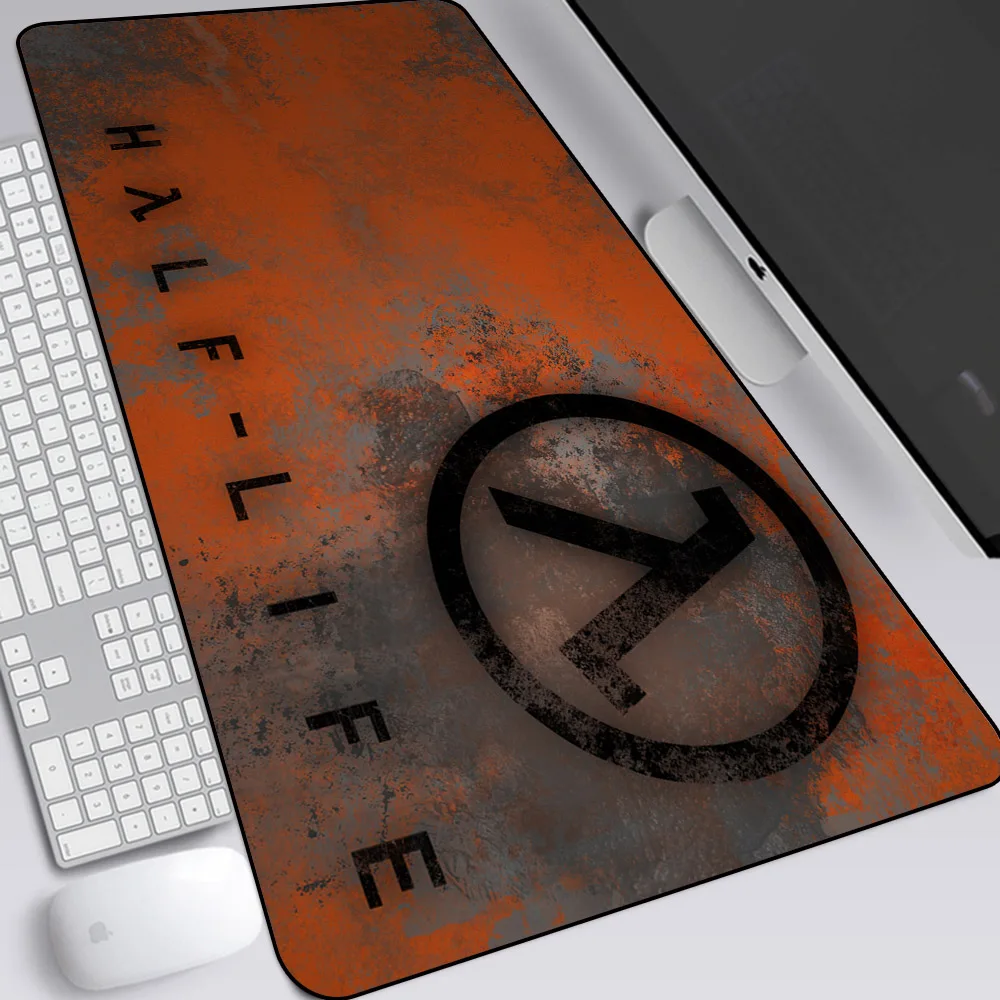 Half Life Mousepad Gamer Desk Table Game Office Work Mouse Pad Xxl Non-slip Laptop Pc Desk Accessories Gamer Rug Table Mat