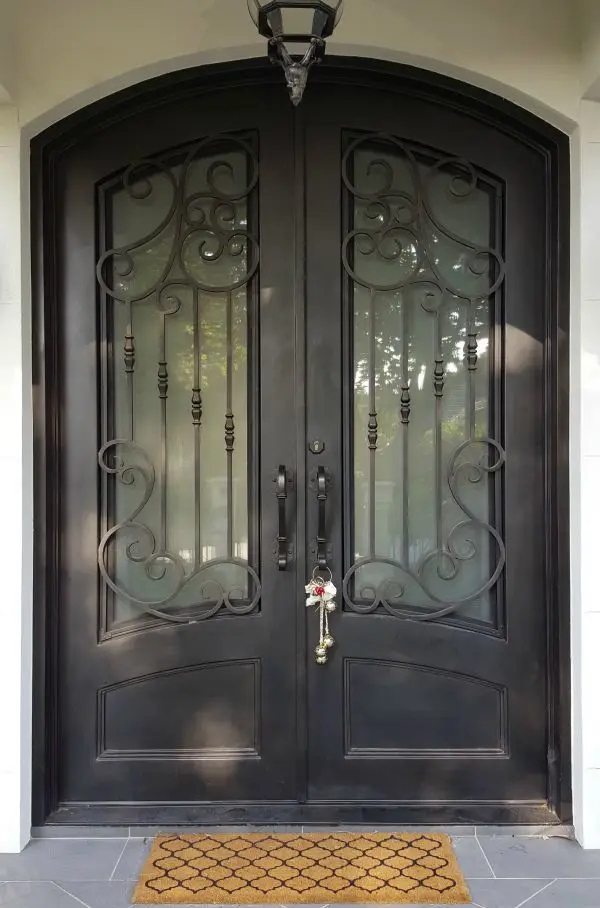 Factory Wholesale Cast Iron Door Wrought Iron Storm Doors Iron Door Designs