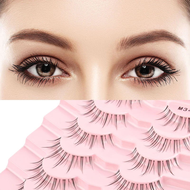 Luxury Synthetic Hair Volume Eyelash Black Plastic Black Terrier Fake eye lash makeup tools lash extensions accessories