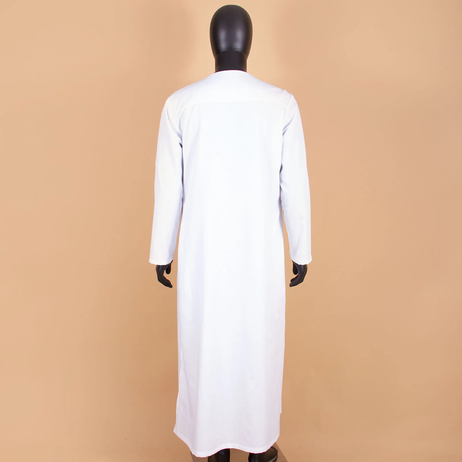 Ropa musulmana para hombres, Thobe Jubba y cuello redondo con mangas largas, ropa islámica de talla grande, vestido musulmán AFRIPRIDE A2014001