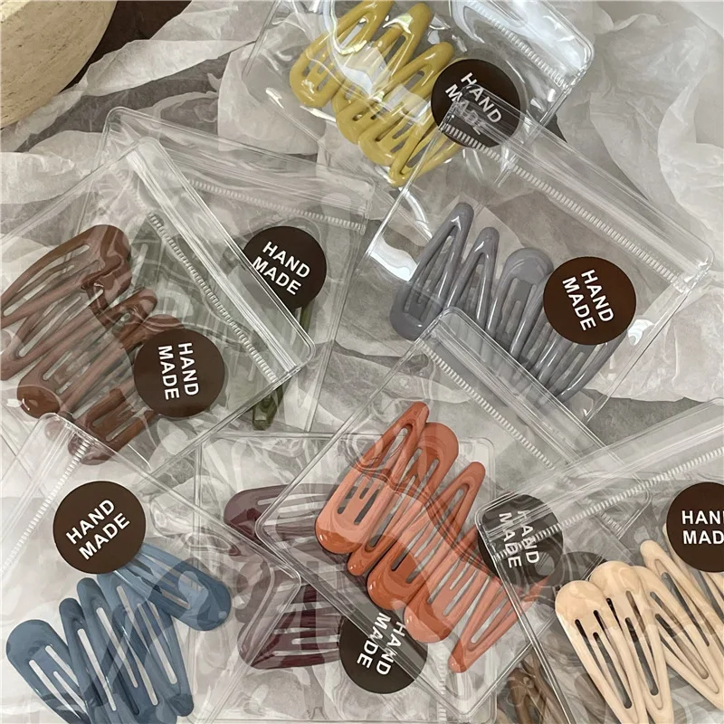 

Cute Colorful Drip Oil Water Drop BB Clips Set Korean Style Lightweight Durable Daily Party Travel Hair Accessories for Women