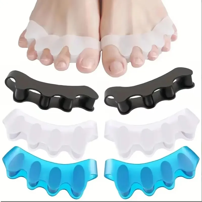 Wholesale 2pcs=1pair New Protective Toes Separator Suitable Bunion Corrector Material Soft Gel Straightener Spacers Care Tool