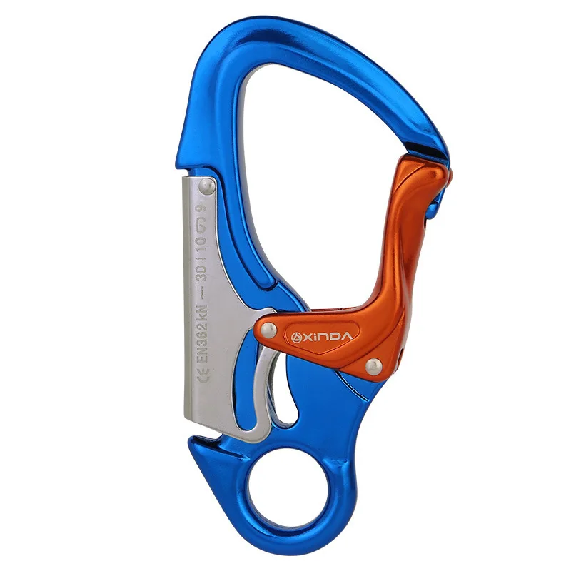 35KN Professional Climbing Carabiner Heavy Duty Tension Auto Safety Lock 7075 Aviation Aluminium Material Outdoor