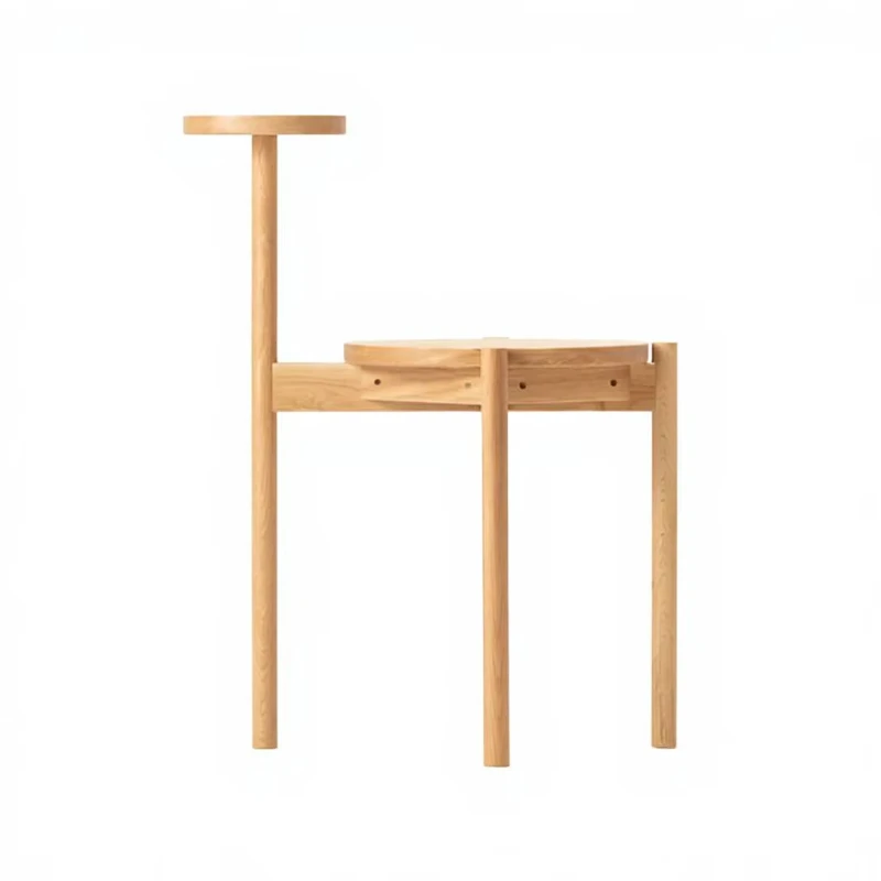 

solid wood folding dining stool modern design, suitable for office and coffee cup use