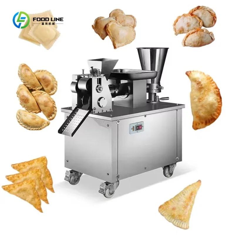 Máquina multifuncional de llenado de Dumplings de cristal, máquina para hacer Empanadas grandes, máquina para hacer Pierogi, máquina para hacer hojaldre de Curry Samosa