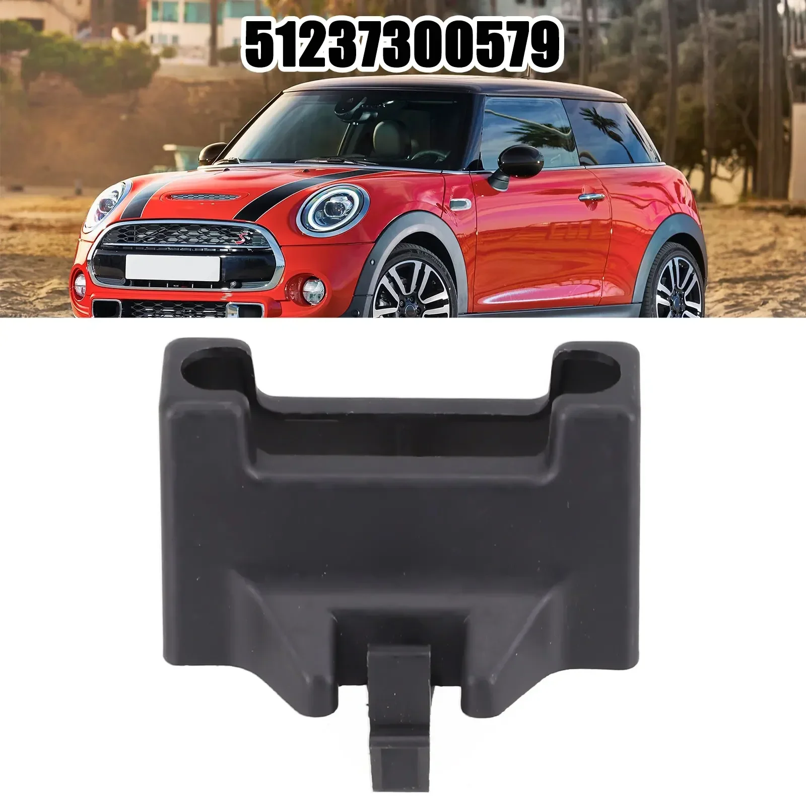 Bonnet Hood Lock Anti-Tamper Shield For Bmw For Mini F55-F57 51237300579 Plastic Black Auto Accessories Tools