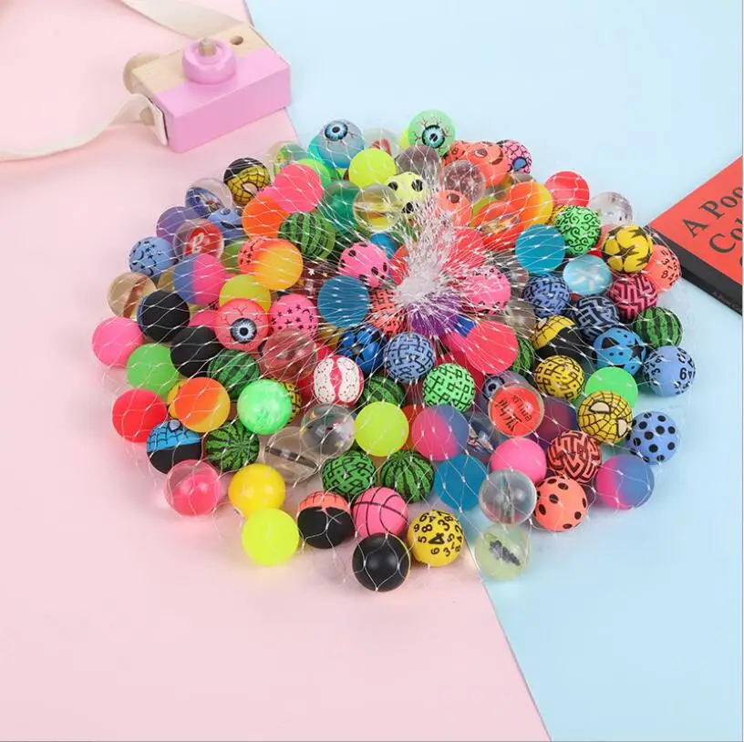 3-30pcs 30MM Multicolor Funny Balls Mixed Bouncy Ball Solid Floating Bouncing Child Elastic Rubber Ball of Pinball Bouncy Toys