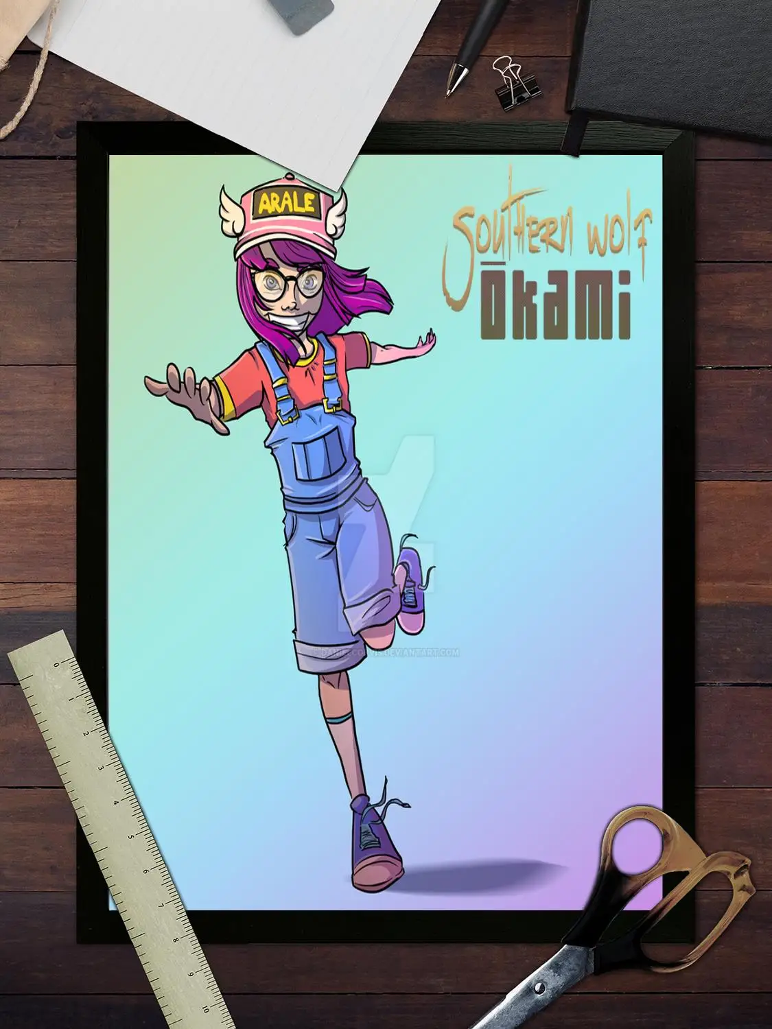 ملصق فني من القماش الكرتوني من Arale، لوحة فنية جدارية، طباعة صور، عائلة حديثة، ديكور غرفة النوم، ملصقات، لوحة زخرفية #3