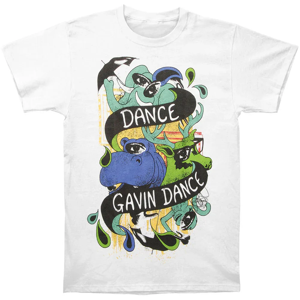 Dance Gavin Dance Band White Short Sleeve Size S-4XL Shirt Unisex PP259