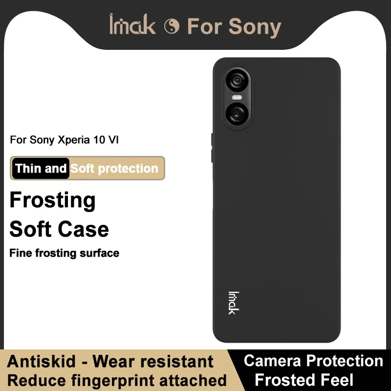 imak For Sony Xperia 10 VI Case Soft Silicone Phone Cases For Xperia 10 VI TPU Back Cover Coque Fundas Bag Capa Protector Чехол