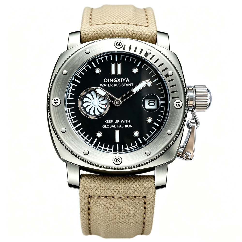 Canvas Strap Watch - QINGXIYA Gloednieuw Modieus Quartz Horloge met