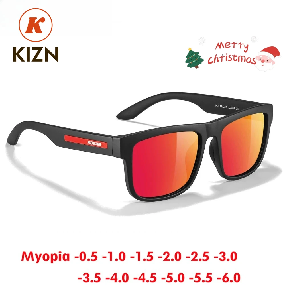 KIZN الرياضة الرجال في الهواء الطلق قصر النظر النظارات الشمسية الكلاسيكية النساء الاستقطاب نظارات الموضة وصفة طبية البصريات نظارات -0.50 إلى -6.0
