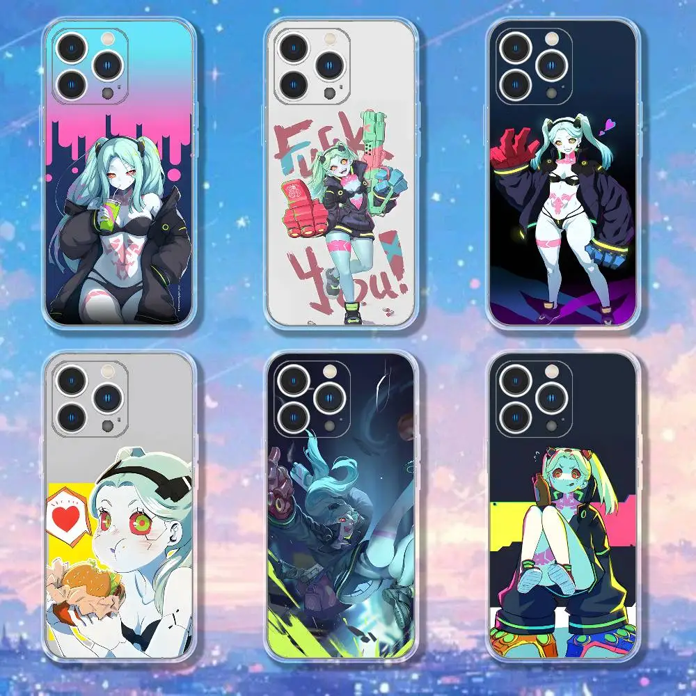 

Rebecca C-Cyberpunk E-Edgerunners Phone Case iPhone 17,16,15,14,13,12,11 Pro,Max,Plus,X,XS,XR,SE4,E Mini Transparent Soft Cover