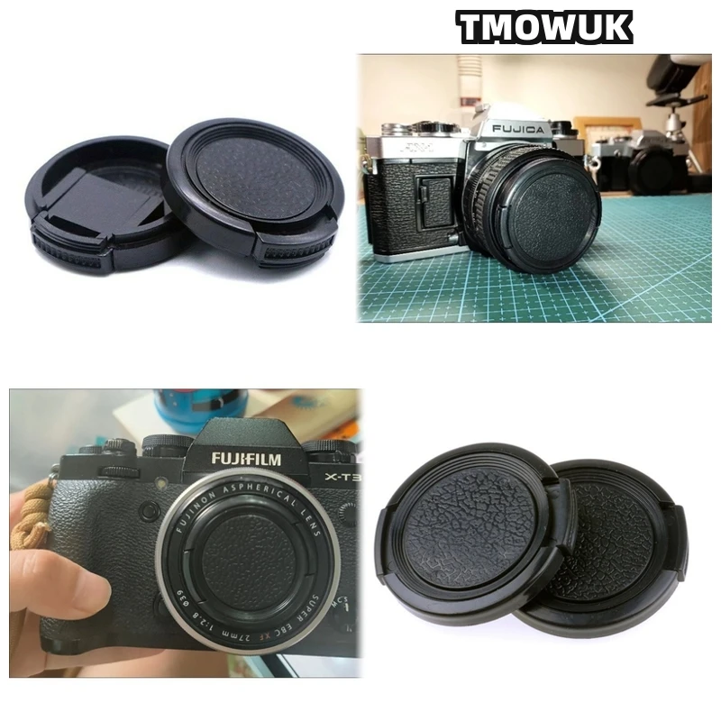 

For Canon EOS R 1D X Mark II 60D 760D 100D M3 Rebel T200 450D Camera Lens Cap Protective Cover Center Pinch Snap-on 49mm 52 55 5