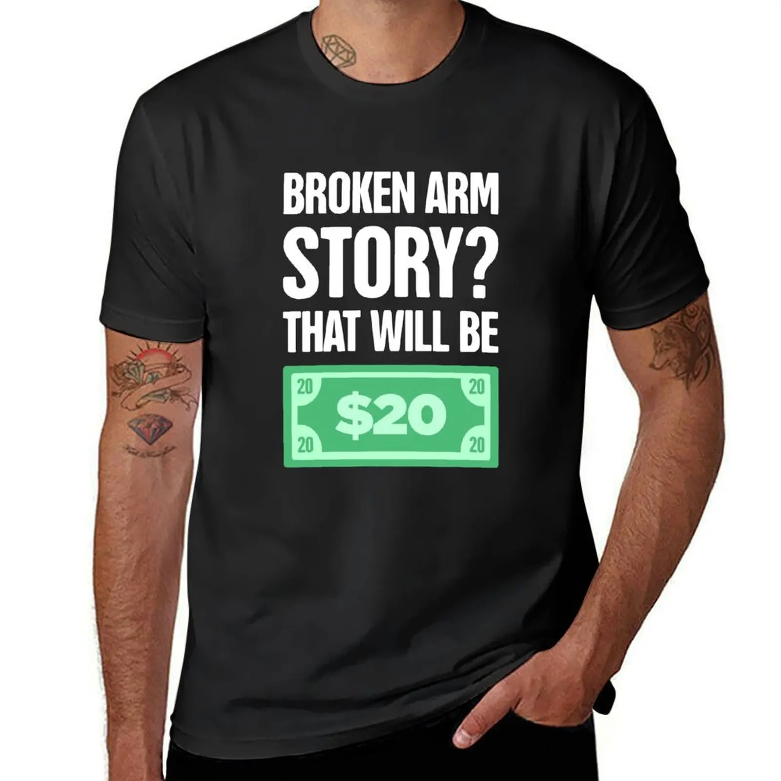 Story Fractured Broken Arm Get Well Gift T-Shirt anime shirts graphic tees customizeds tee shirts for men