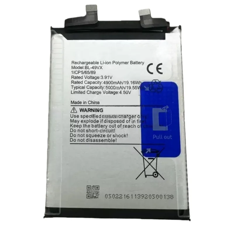 

1-Piece Replacement Battery for BL-49VX Note40Pro Mobile Phone X6851 New