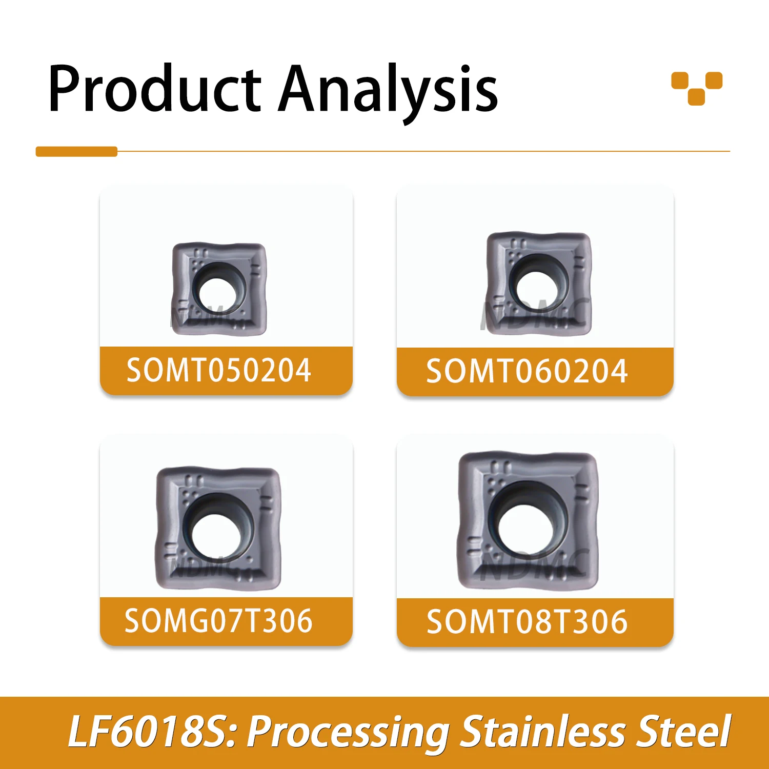 

SOMT05/0607/08T306-PD LF6018SCNC Lathe U-drill Blade Stainless Steels Machining Lathe Tools Wear-resistant Cutting Tool Seriess