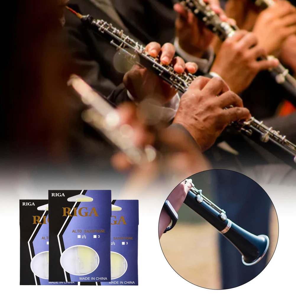 

Набор из 3 синтетических тростей для альт-саксофона, твердость 1.5, 2.0, 2.5, для мундштука альт-саксофона, запчасти для ремонта саксофона