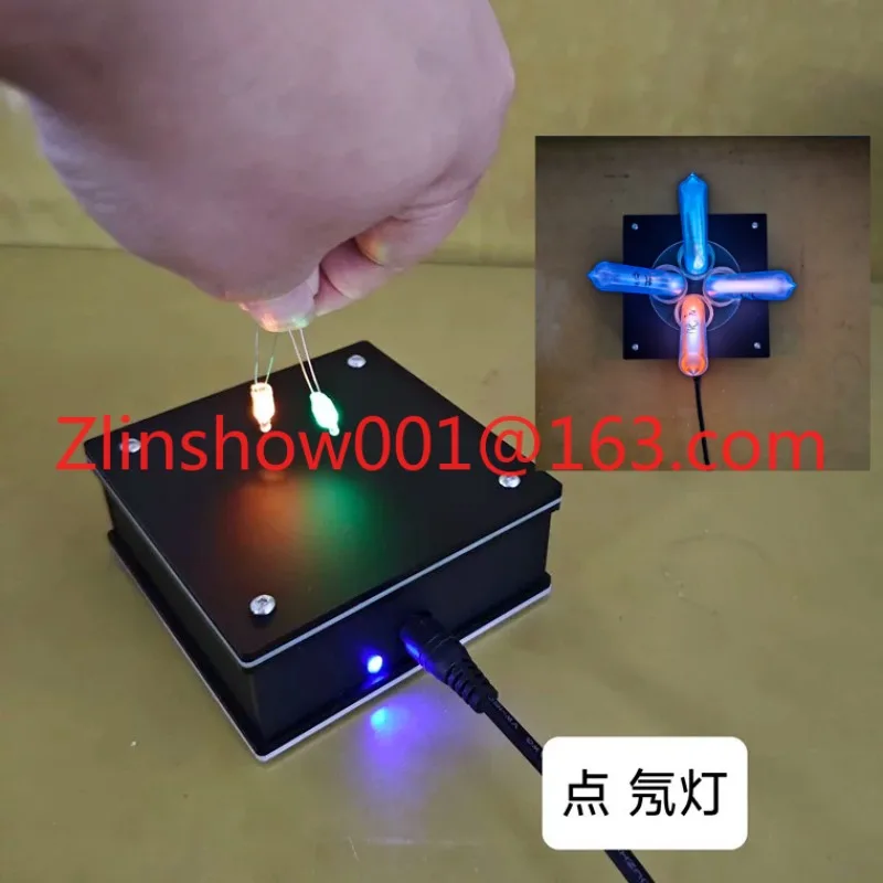 Tesla coil special for air lighting magic cup, magic props creative lampstand technology toys