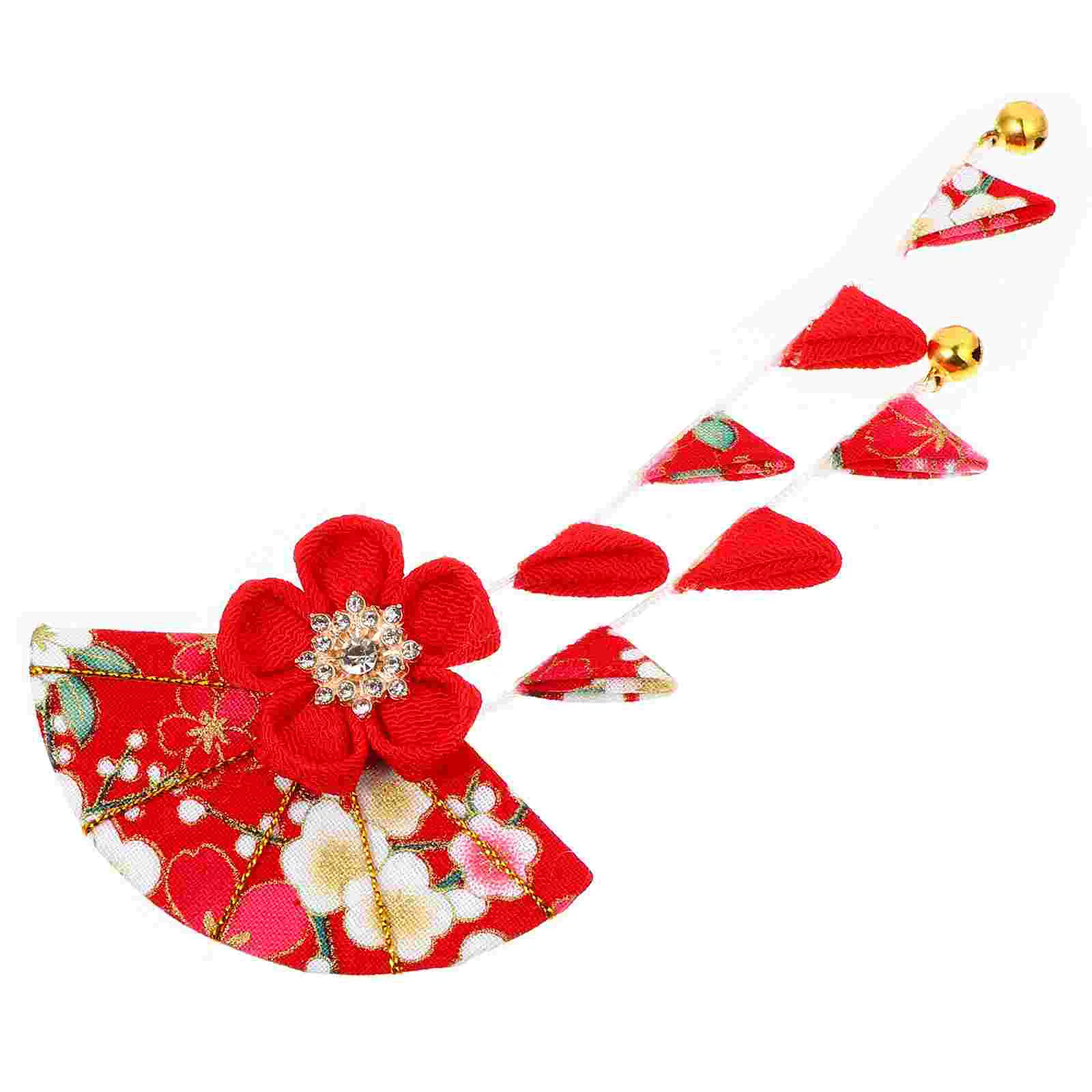 Japanese Style Headgear Kimono Headdress Flower Hair Clip Claw Clips Barrettes Cherry Blossom Women Accessories Blossoms