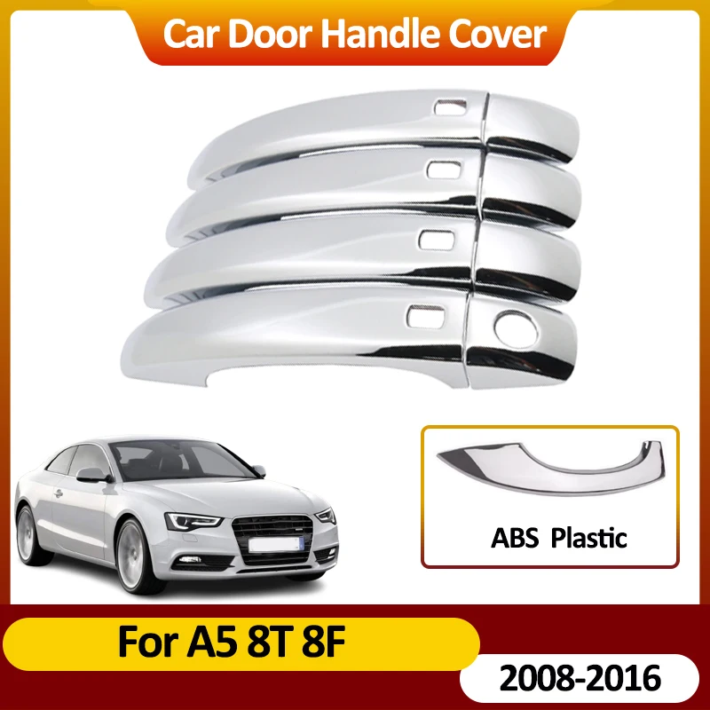 

For Audi A5 8T 8F 2008~2016 2015 2014 2013 Door Handle Cover Sticker Auto Exterior Scratch Resistant Car Decorate Accessories
