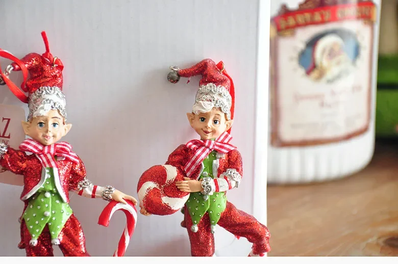 Christmas Decor Hand painted performance clown figurines Christmas Tree Pendant Home Living Room Desktop Decor Children's Gifts