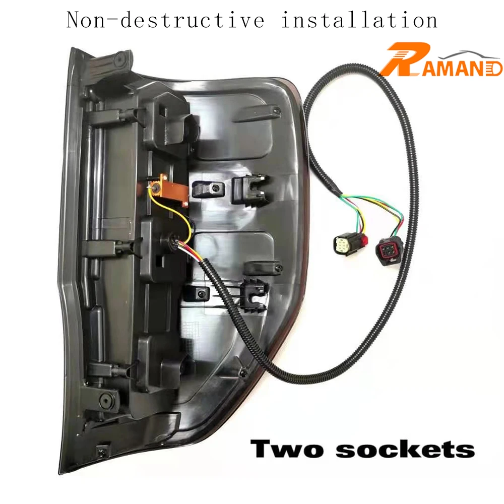 Luz trasera LED de marco negro de fábrica con efecto de arranque frío para Ranger T6 T7 T8 Raptor sistema de iluminación automática de nueva condición