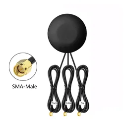 Adaptador de antena impermeable para exteriores, receptor de antena de navegador de coche Beidou, 3 en 1, 4G, GPS, 2,4G, WIFI, LTE, 28dbi, SMA macho para DTU