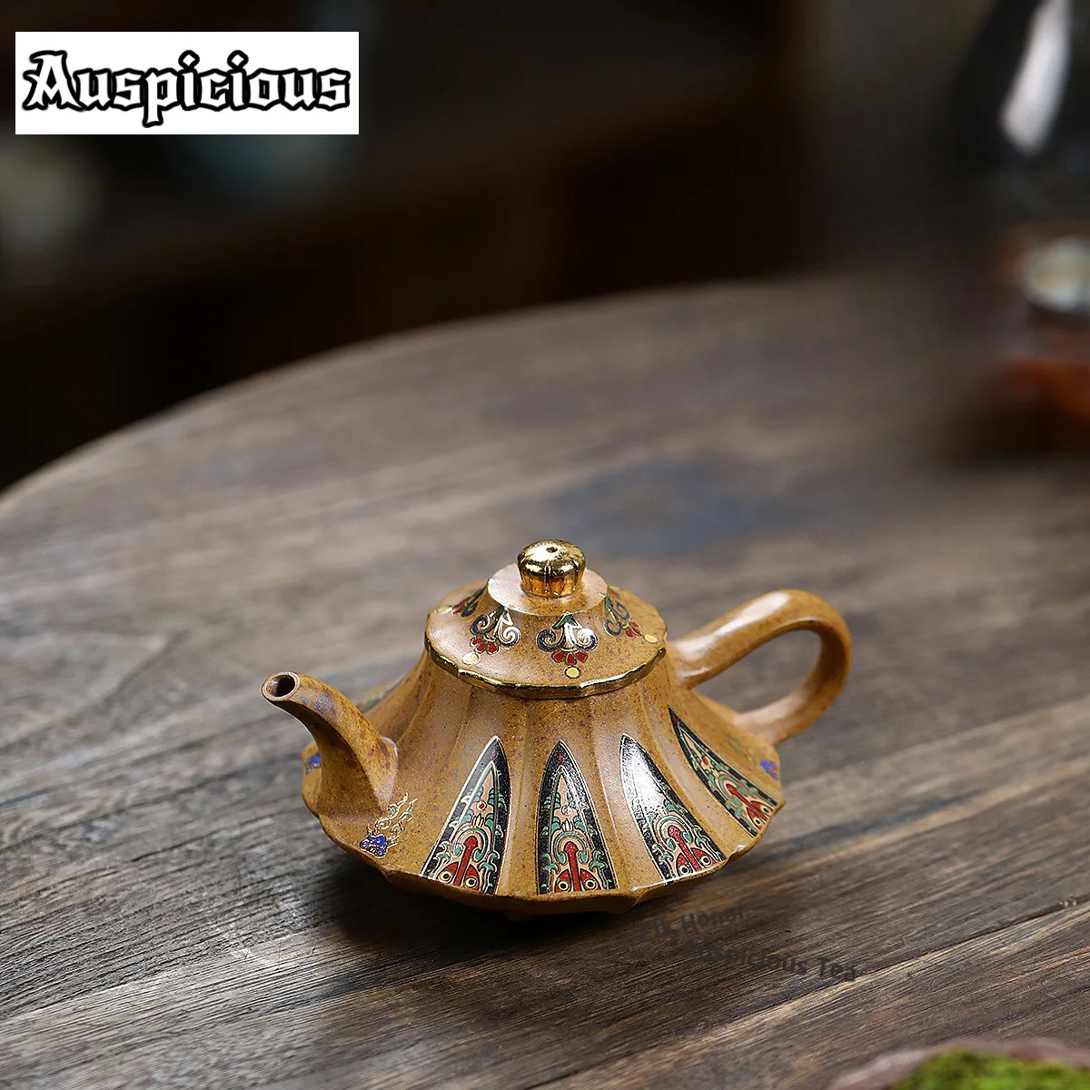 200ml Yixing Purple Clay Teapots Handmade Colour Enamels Pot Raw Ore Section Mud Tea Brewing Kettle With Filter Zisha Teaset