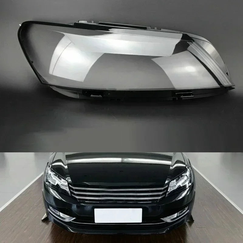 Car Front Headlight Transparent Lampshade Headlamp Cover Lens For Volkswagen For VW Passat B7 / Magotan B7L 2012 2013 2014 2015