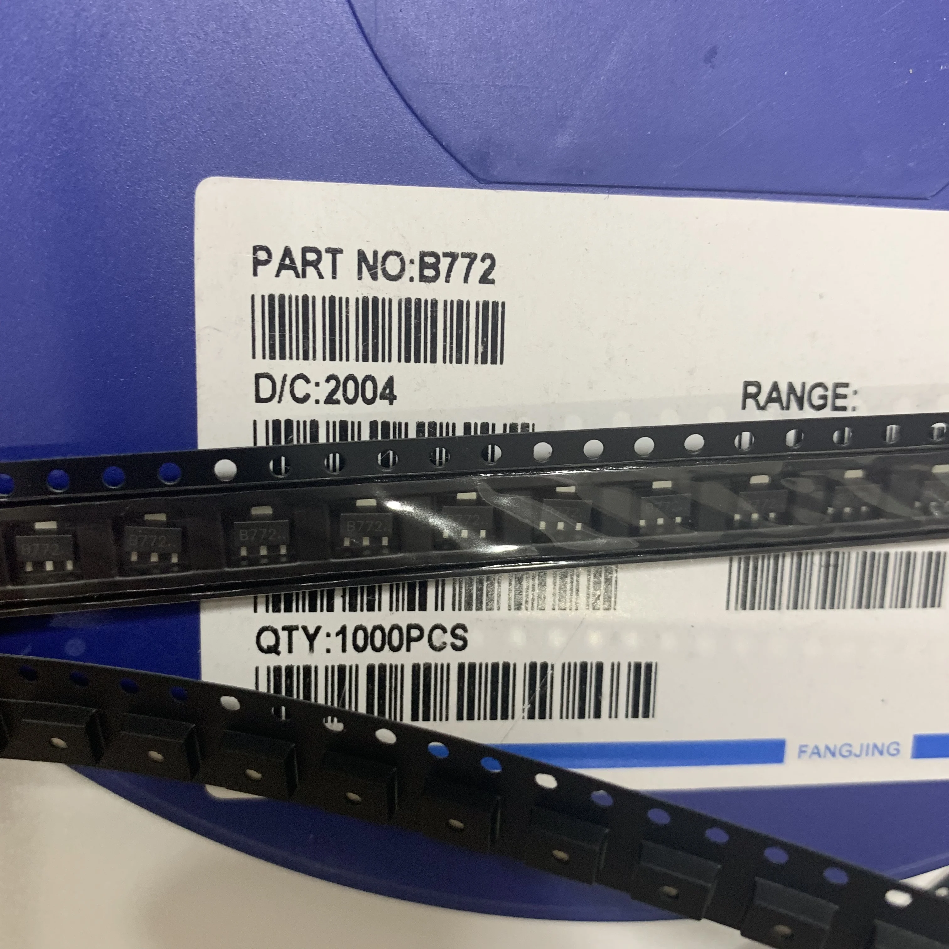 50pcs--1000pcs  B772 SOT89 Encapsulated PNP Power Amplifier Tube Silk Screen Printing B772