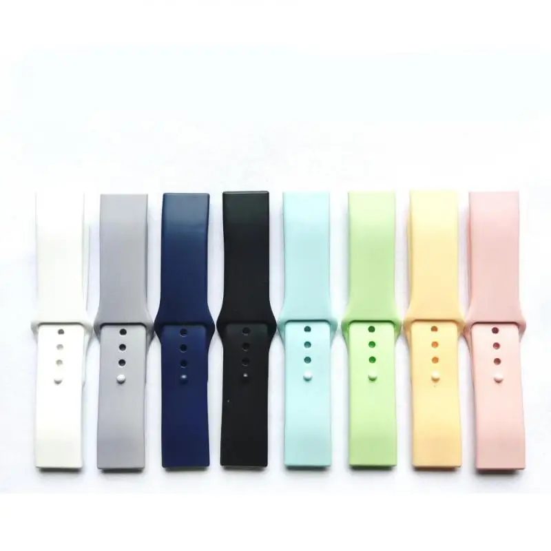 Silicone Strap For Y68 Smartwatch Macaron Replace Soft TPU Wrist Watch Band Belt Smart Watch Band Accessories