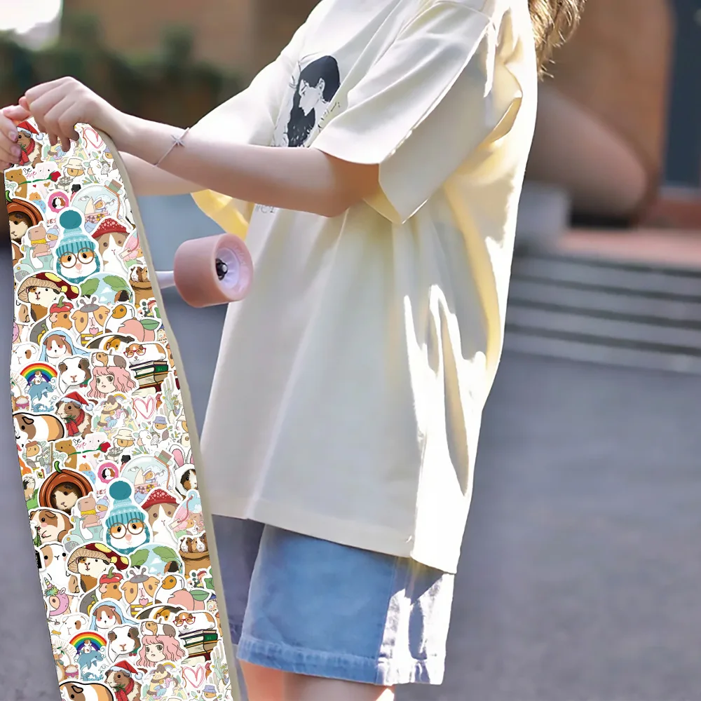 10/30/60 قطعة الكرتون لطيف الحيوانات الأليفة خنزير غينيا لطيف الإبداعية الزخرفية الكتابة على الجدران ملصقات مقاوم للماء الشارات لعب الأطفال هدية