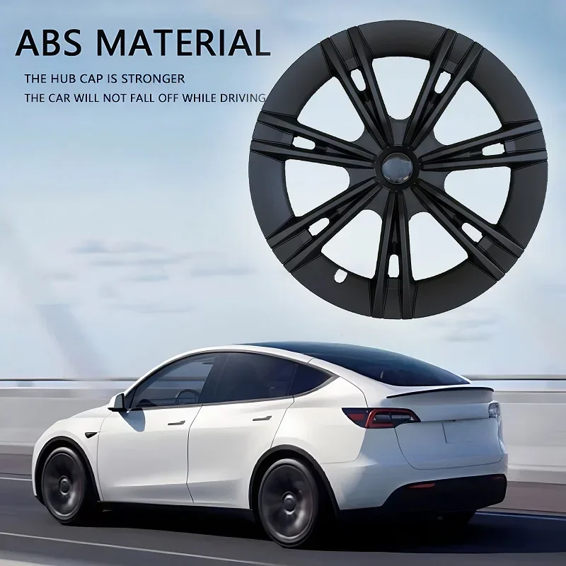 4PCS Hub Cap Car for Tesla Model Y 19 Inch Hubcap Performance Full Rim Cover Wheel Cap for Gemini Accessories Wheel Parts 2024