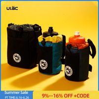ULAC Bike Handlebar Stem Bag 1L/2.2L C-HOLD Bag Water Bottle Cycling Bags Bicycle Tools Storage Pouch Riding Touring Commuting